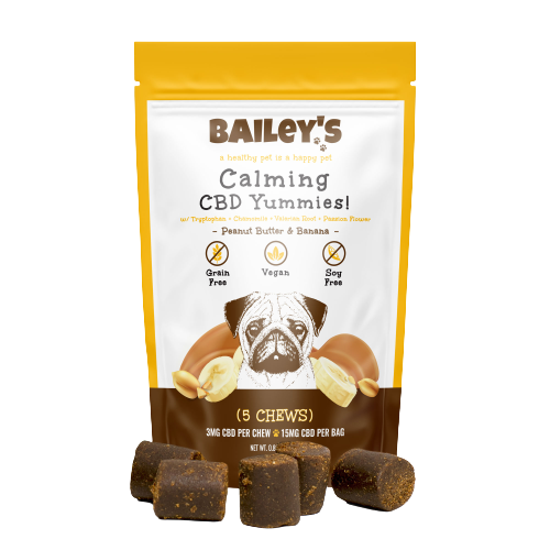 Baileys Calming CBD on the go Pet Gummies