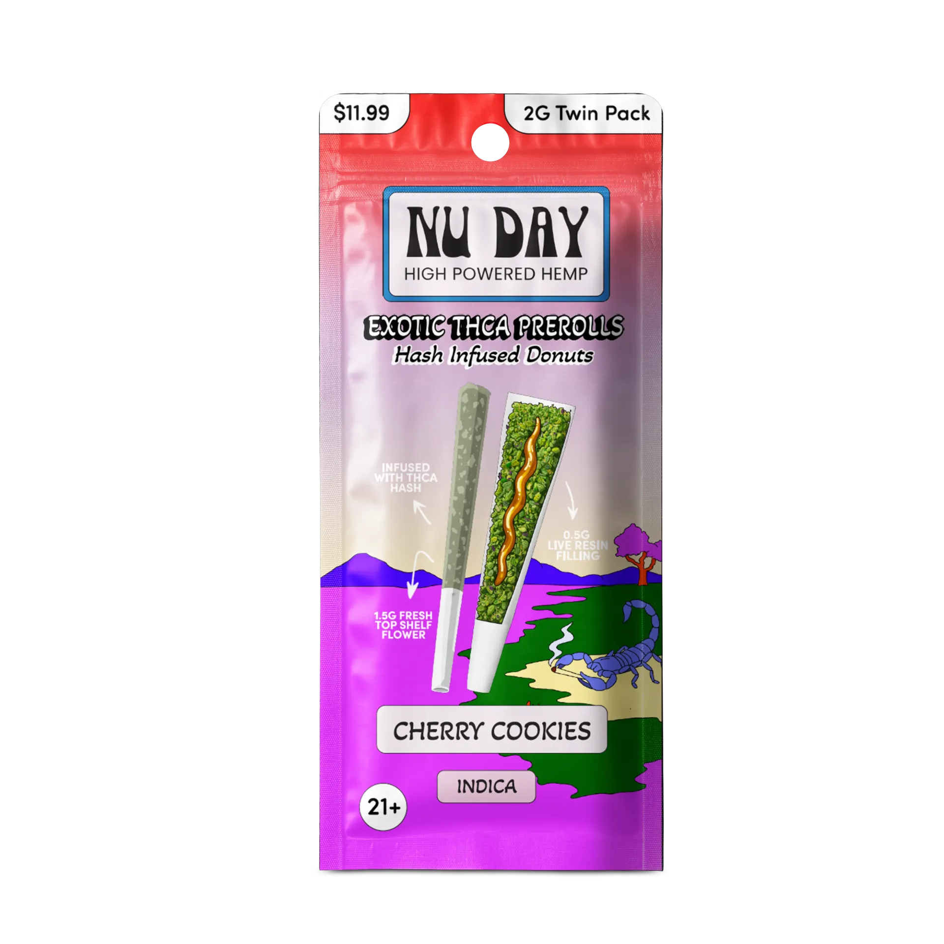 Nu Day Hash Hole Twin Pack: Cherry Cookies