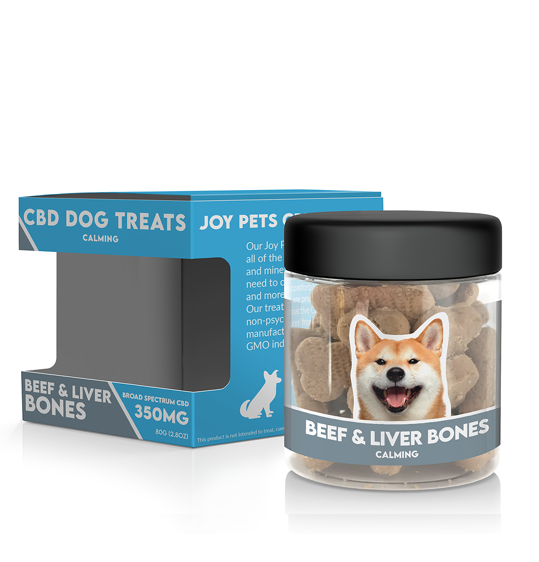 Joy Pet CBD Dog Treats: Beef & Liver Bones
