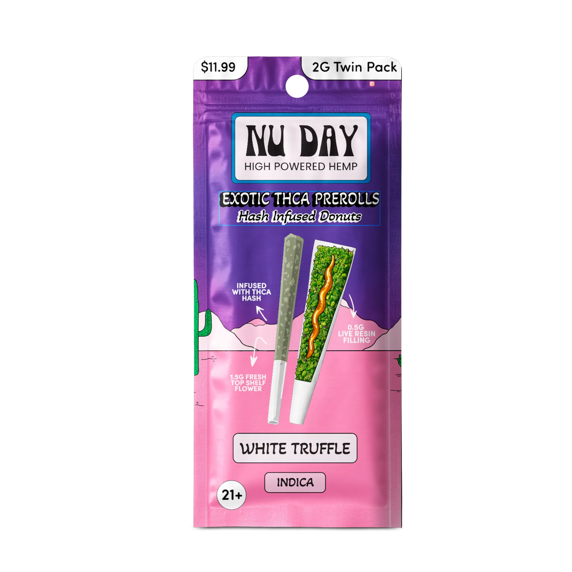 Nu Day Hash Hole Twin Pack: White Truffle