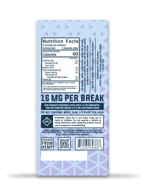 XITE D9 MILK CHOCOLATE BAR